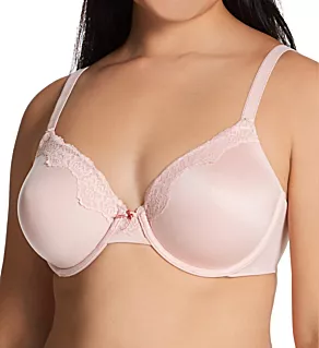 Comfort Devotion Embellished Extra Coverage Bra Sheer Pink/Deep Mauve 34B