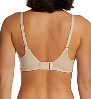 Comfort Devotion Embellished Extra Coverage Bra Latte Lift w/ Black 34C