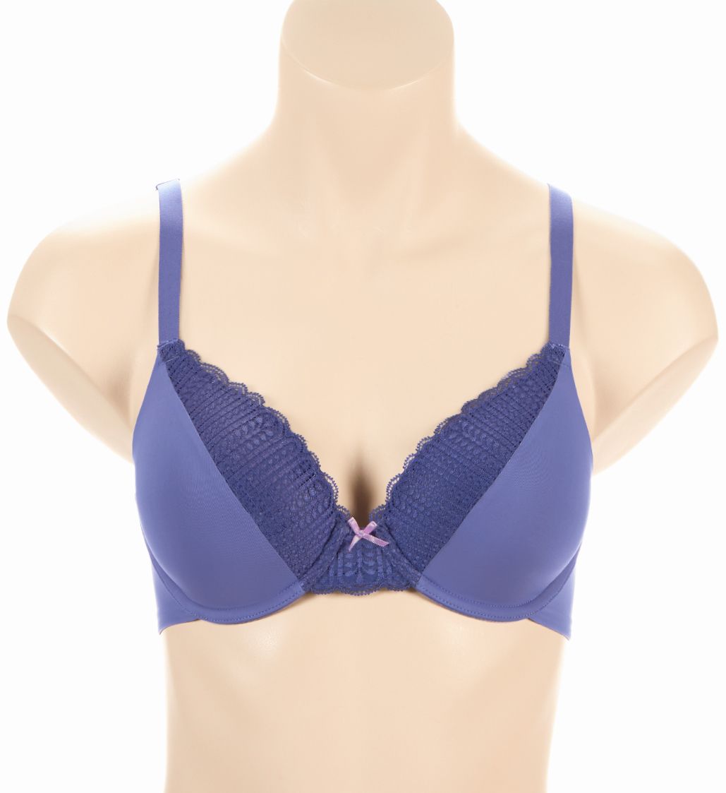 Maidenform Comfort Devotion Embellished Extra Coverage Bra Stone Crush Blue 38D  - Image 1