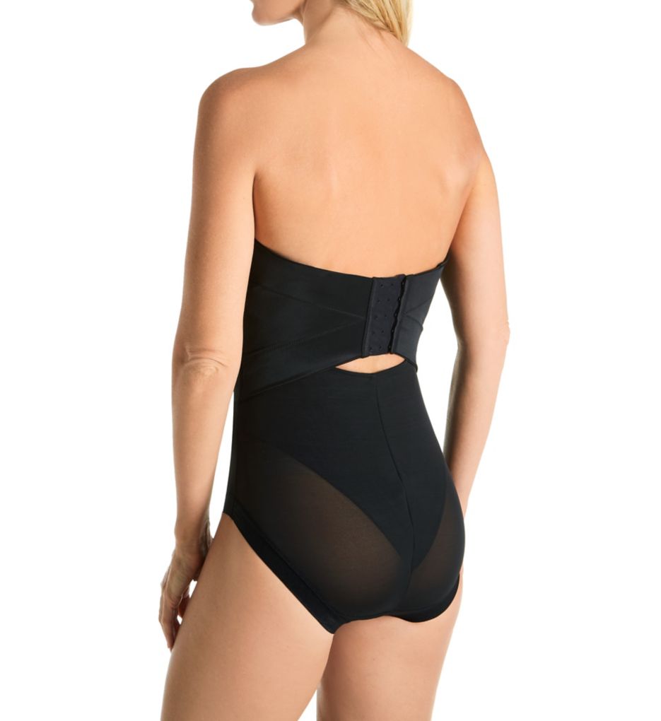 Maidenform Firm Control Easy up Strapless Body Shaper 1256 Black