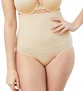 Flexees Firm Control High Waist Brief Panty Latte Lift 2X