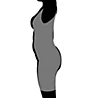 Maidenform Sleek Smoothers Open Bust Long Leg Body Shaper 2556 - Image 3