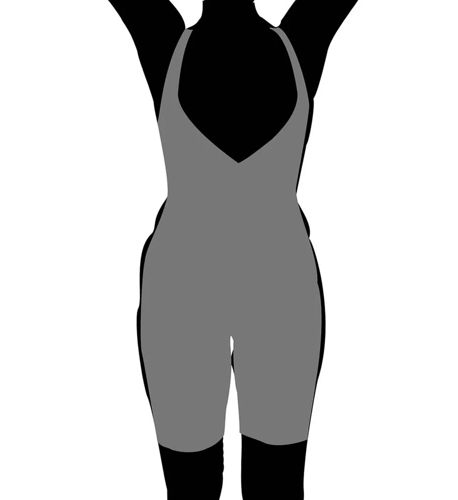 Maidenform Sleek Smoothers Open Bust Long Leg Body Shaper 2556 - Image 4