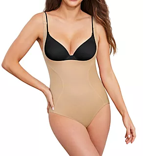 Flexees Ultimate Slimmer Open Bust Body Shaper Body Beige 2X