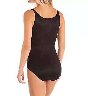 Flexees Ultimate Slimmer Open Bust Body Shaper Black 2X