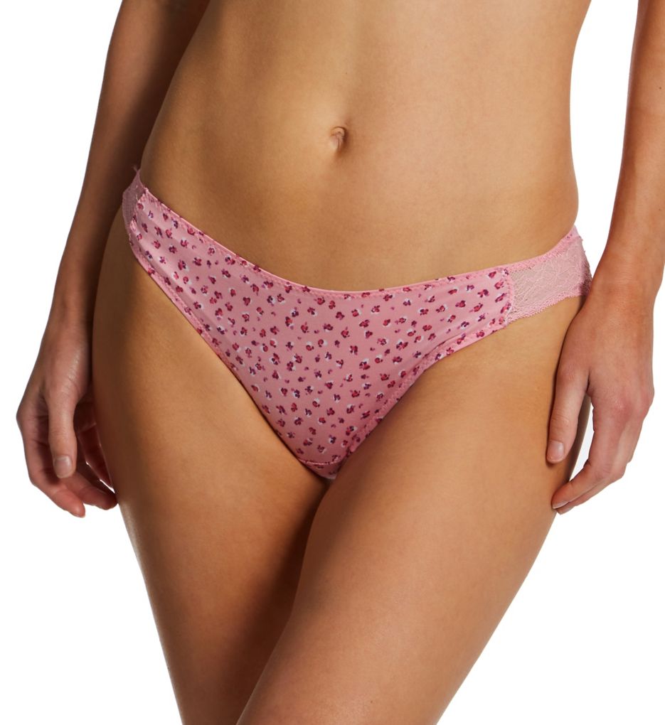 Maidenform Women's Comfort Devotion Lace Back Tanga Panty in Celestial Pink Texture | Size 7 | HerRoom.com