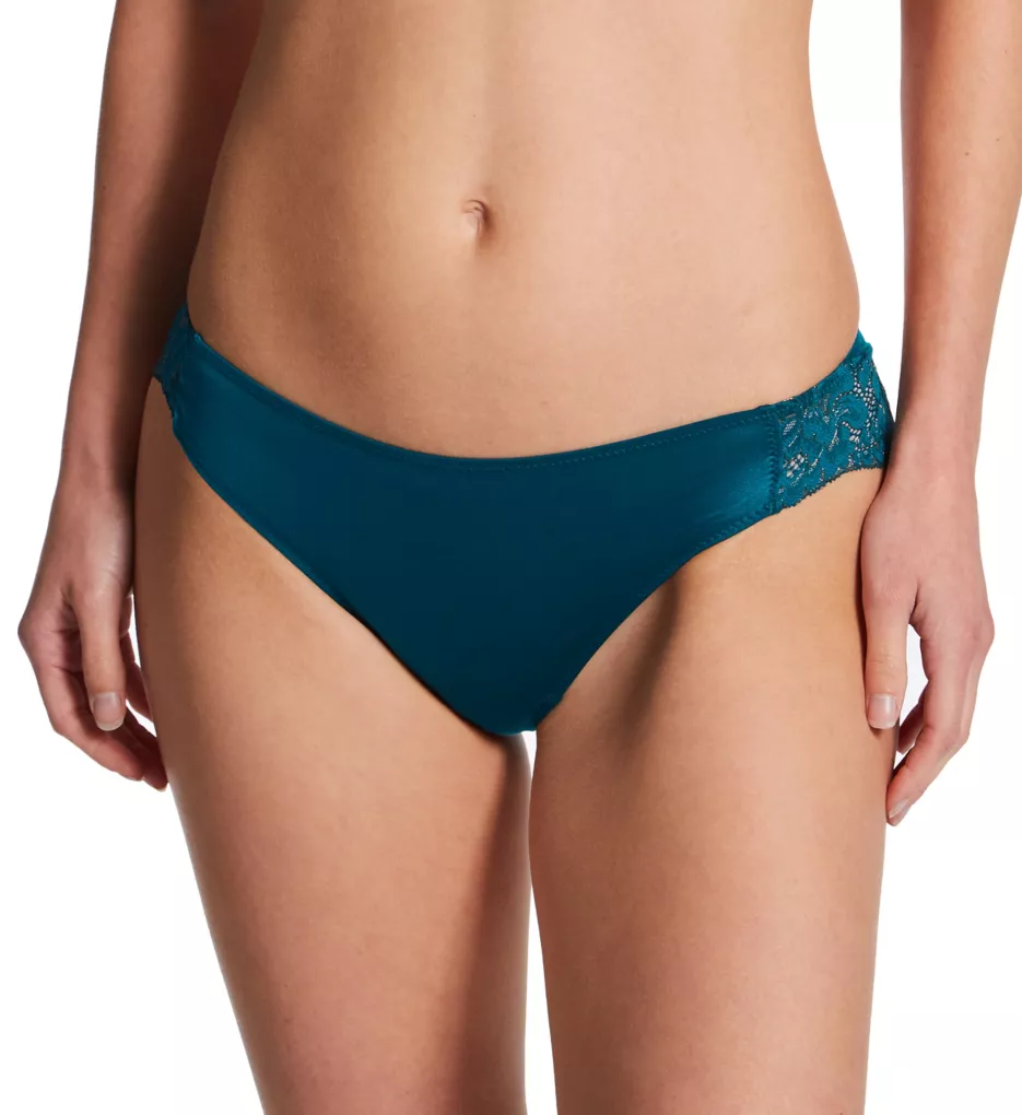 Comfort Devotion Lace Back Tanga Panty Instant Teal/Rose Gold 5