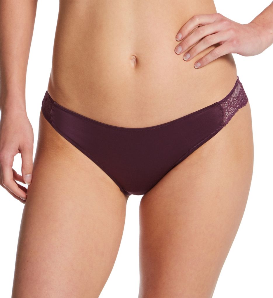 Maidenform Women's Comfort Devotion Lace Back Tanga Panty in Quartz Purple | Size 6 | HerRoom.com