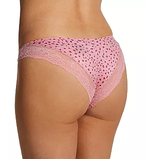 Comfort Devotion Lace Back Tanga Panty Celestial Pink Texture 7