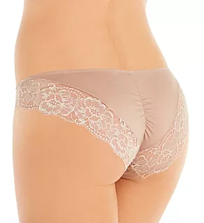Comfort Devotion Lace Back Tanga Panty Evening Blush/Silver 5