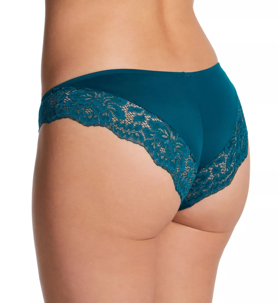 Comfort Devotion Lace Back Tanga Panty Instant Teal/Rose Gold 5