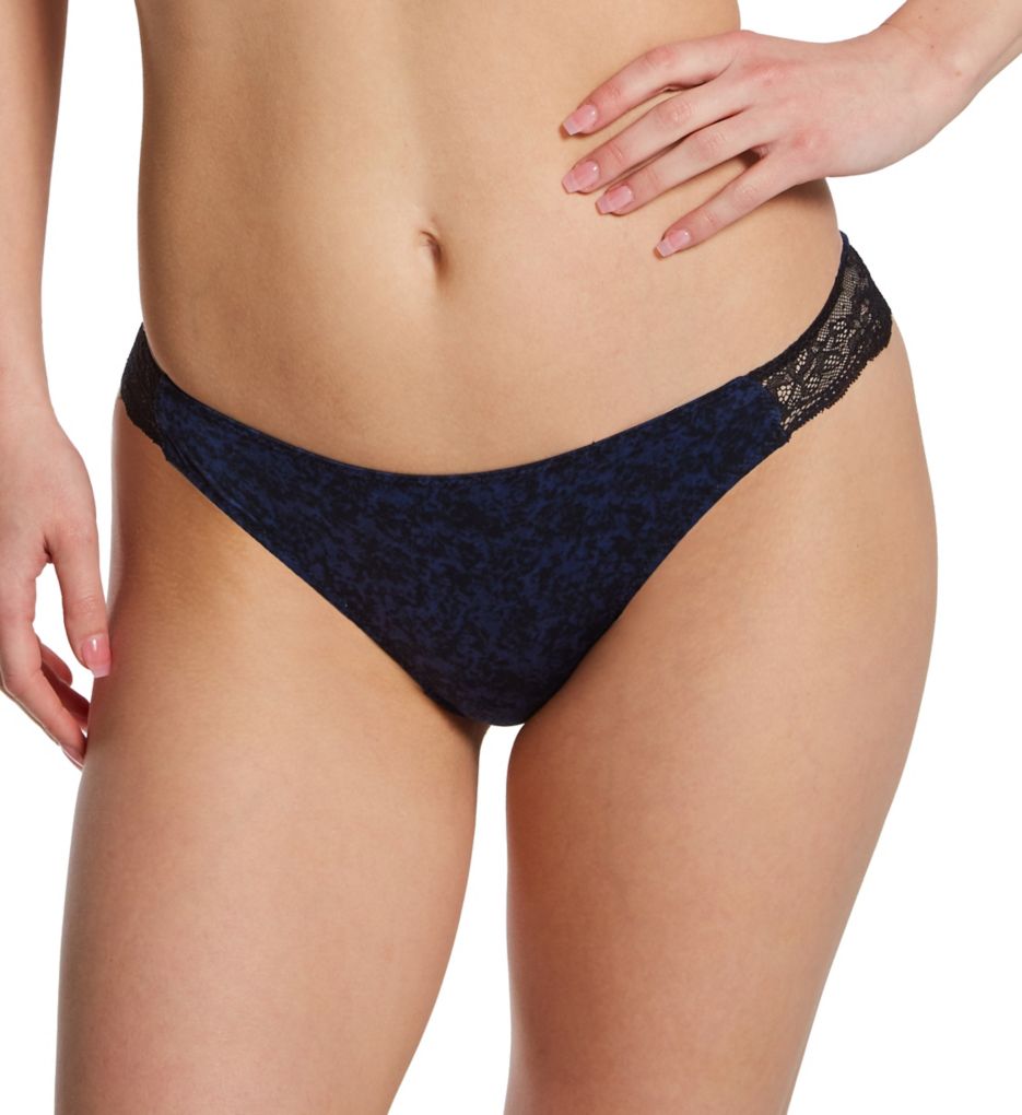 Maidenform womens comfort Devotion Lace Thong Panties, Black Lace, X-Large  US