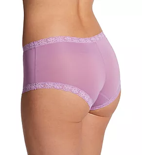 Classics Microfiber and Lace Boyshort Panty Sojourn Lilac 8