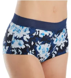 Classics Microfiber and Geo Lace Boyshort Panty NavyPalaceFloral/Navy 5