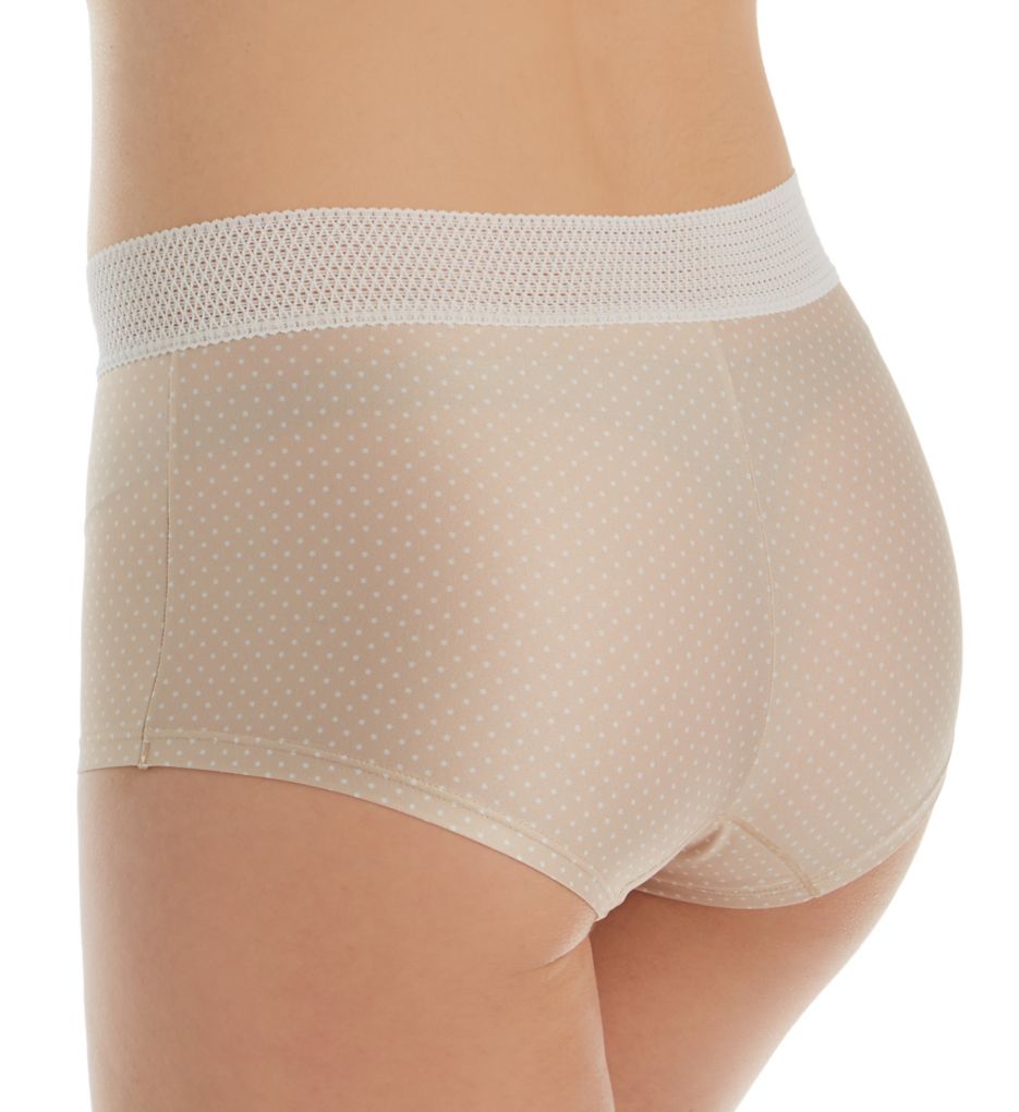 Maidenform Classics Microfiber and Geo Lace Boyshort Panty 40760G - Image 2