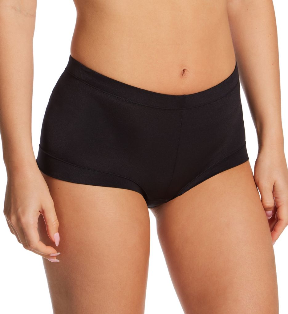 Maidenform Women's Dream Microfiber Boyshort Panty in Black | Plus Size 9 | HerRoom.com