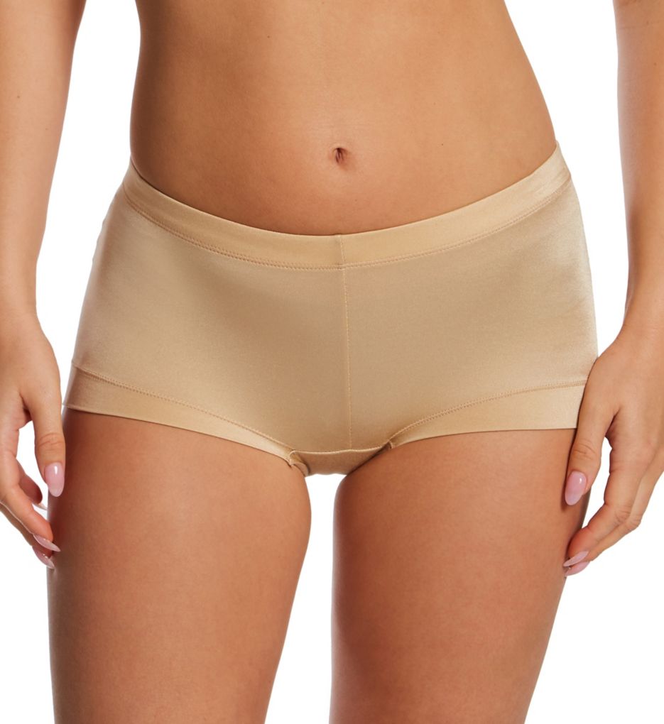 Maidenform Women's Dream Microfiber Boyshort Panty in Body Beige | Plus Size 8 | HerRoom.com
