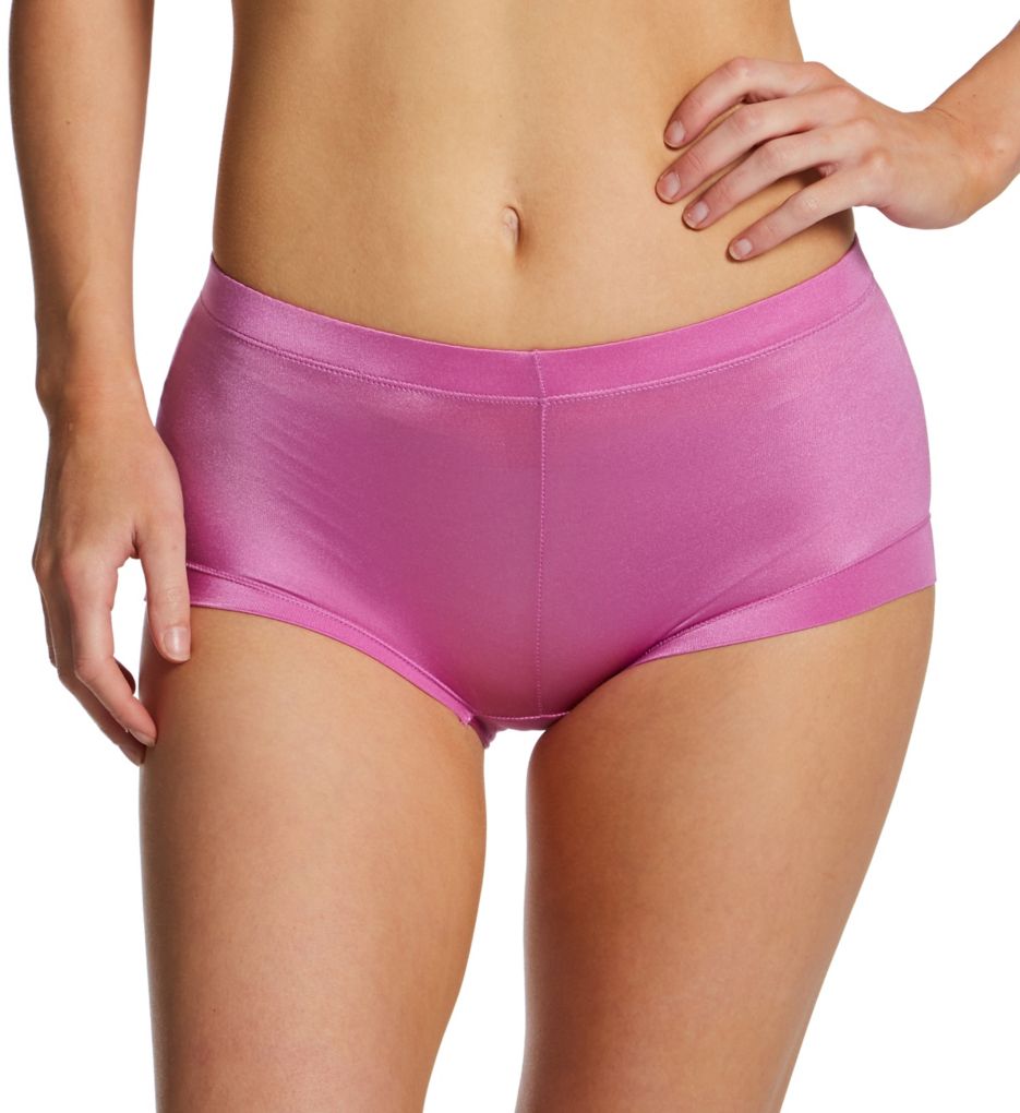 Maidenform Women's Dream Microfiber Boyshort Panty in Pink | Plus Size 6 | HerRoom.com