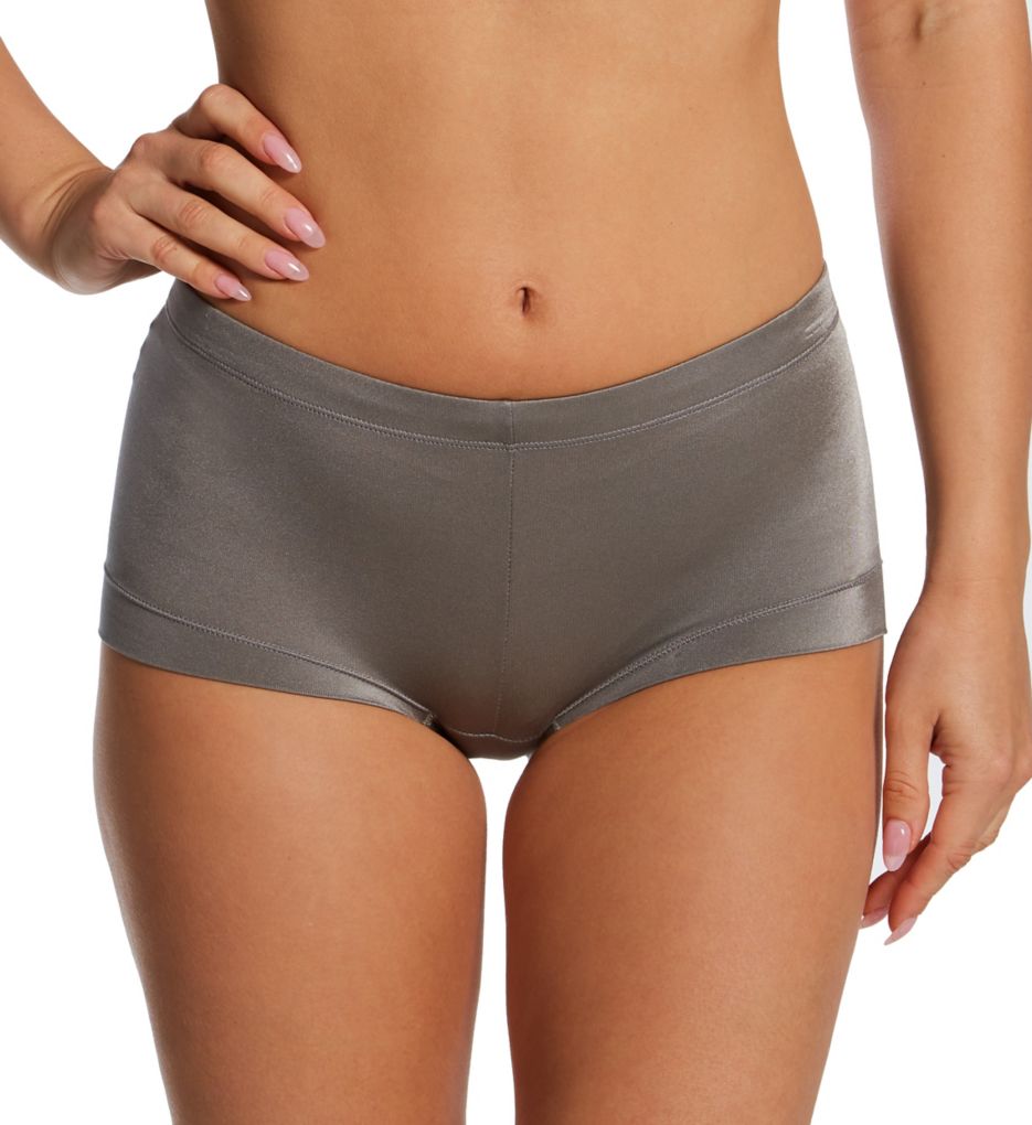 Maidenform Women's Dream Microfiber Boyshort Panty in Steel Grey | Plus Size 5 | HerRoom.com