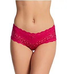 Cheeky Microfiber Hipster Panty with Lace Strawberry Rouge Print 5