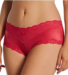 Cheeky Microfiber Hipster Panty with Lace Red Stone 8