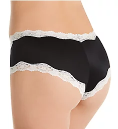 Cheeky Microfiber Hipster Panty with Lace Black/Ivory 5