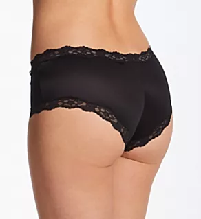 Cheeky Microfiber Hipster Panty with Lace Black Lace 9