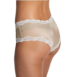 Cheeky Microfiber Hipster Panty with Lace Latte Lift/Ivory 5