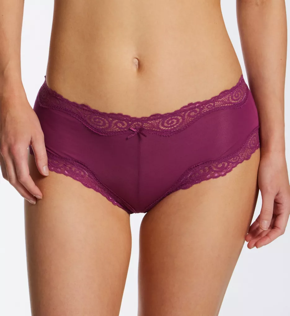 Cheeky Scalloped Lace Hipster Panty Purple Ruby 5