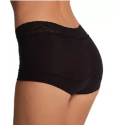 Dream Cotton Boyshort Panty with Lace Black 5