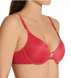 One Fab Fit Original Tailored Demi T-Shirt Bra Cantaloupe Orange 34D