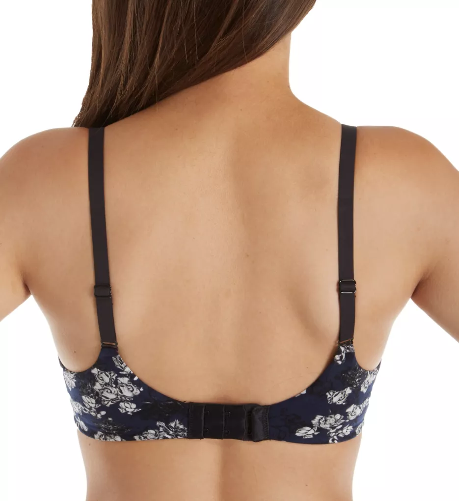 Comfort Devotion Extra Coverage Underwire Bra Black/Navy Blossoms 34C