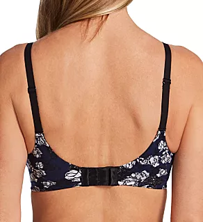 Comfort Devotion Extra Coverage Underwire Bra Black/Navy Blossoms 34D