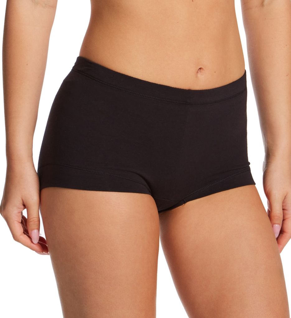 Maidenform Women's Dream Tailored Cotton Boyshort Panty in Black | Size 9 | HerRoom.com
