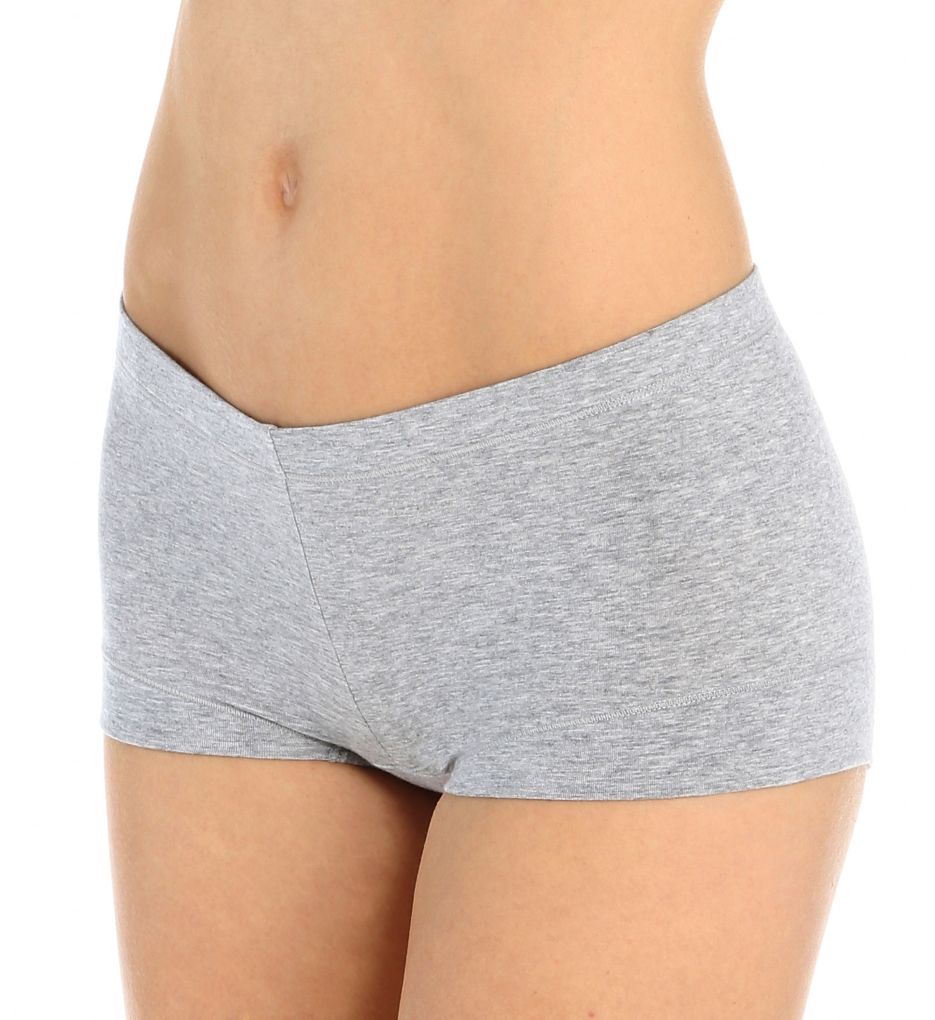 Maidenform Women's Dream Tailored Cotton Boyshort Panty in Grey Heather | Size 5 | HerRoom.com