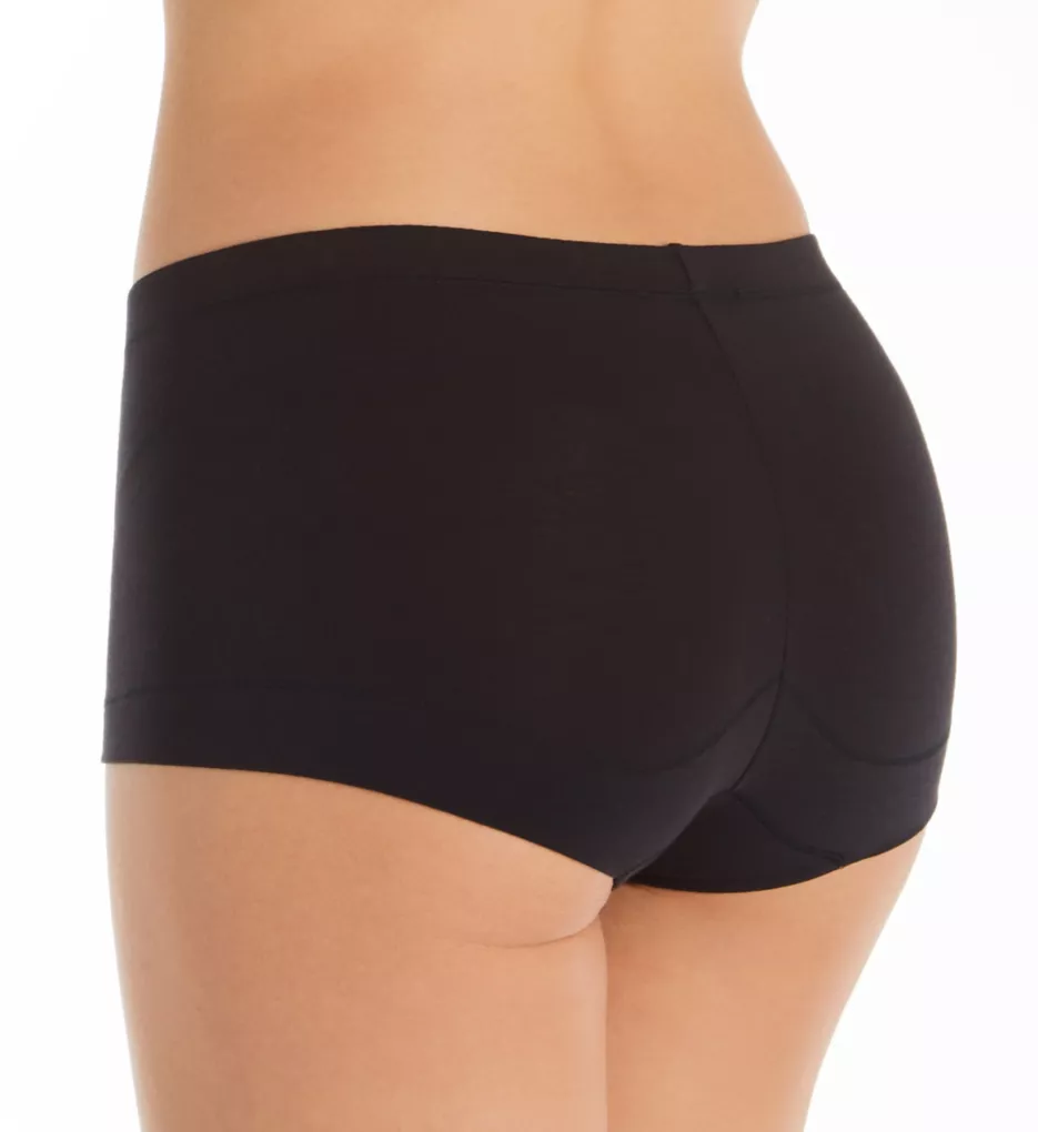 Women's Maidenform 40760 Classics Microfiber and Lace Boyshort Panty (Navy  Lace/Black 7) 