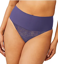Tame Your Tummy Lace Thong Purple Aura Lace S