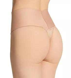Tame Your Tummy Lace Thong Beige Swing Lace 2X
