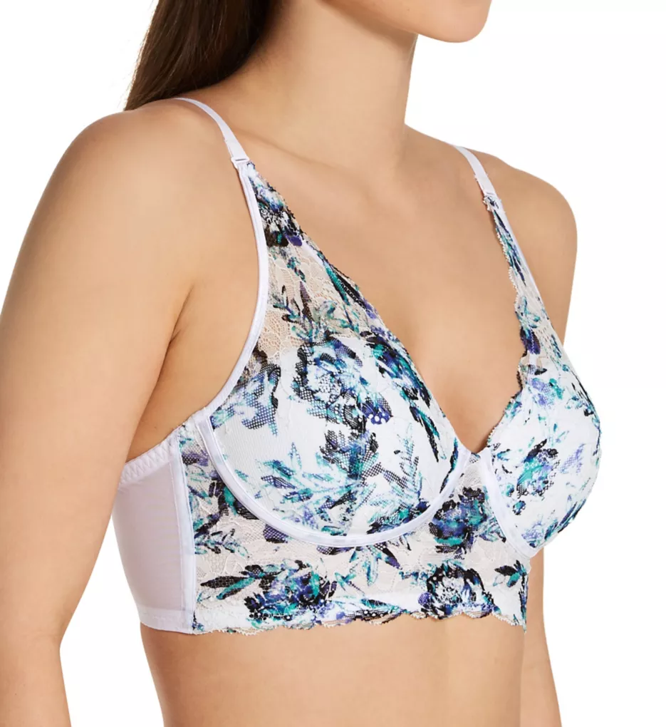 Casual Comfort Wireless Lined Convertible Bralette Rosy Dusk Teal Zest 36D