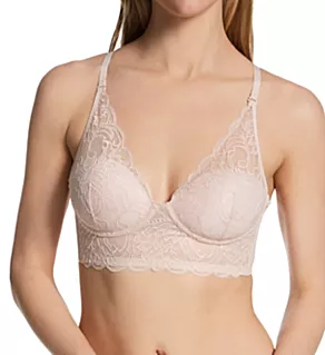 Casual Comfort Wireless Lined Convertible Bralette Sandshell Bloom Lace 36A