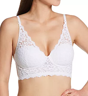 Casual Comfort Wireless Lined Convertible Bralette White 40C