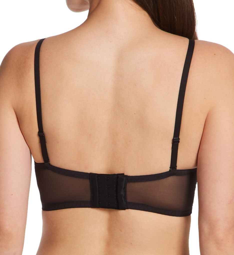 Maidenform Lightly Lined Convertible Lace Bralette Black 40C Women's