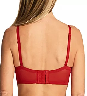 Casual Comfort Wireless Lined Convertible Bralette Eclipse Red 34C