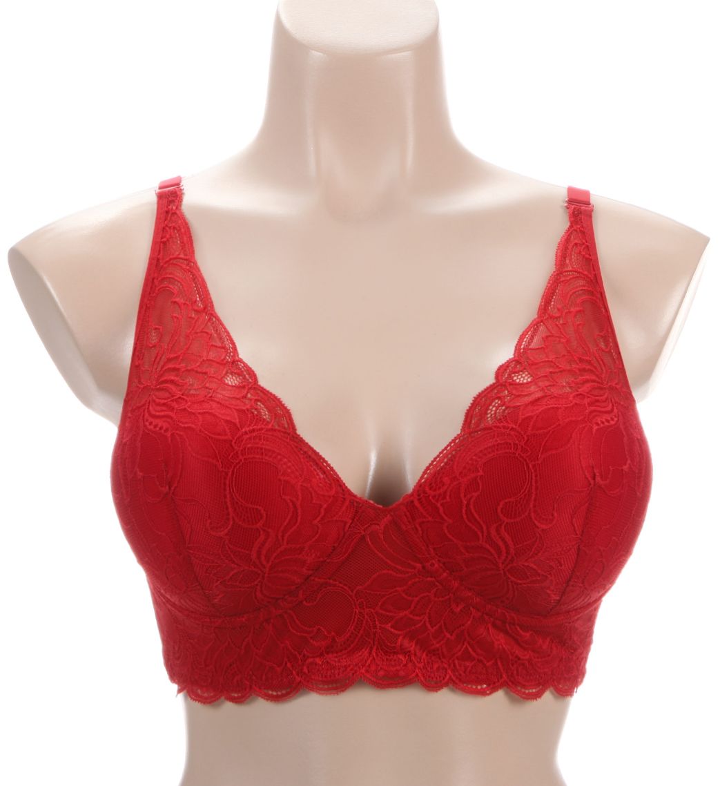 Maidenform Casual Comfort Wireless Lined Convertible Bralette Eclipse Red 36C  - Image 1
