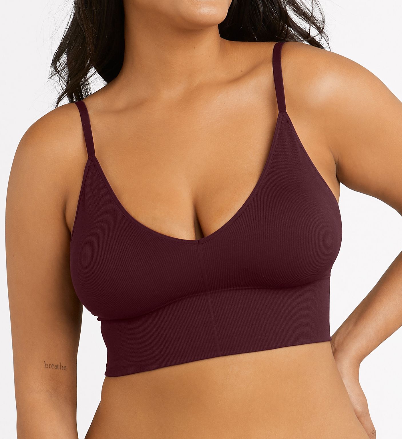 Maidenform Women's Pure Comfort Feel Good Seamless Side Brami in Night Fire Red | Size: 2X | HerRoom.com