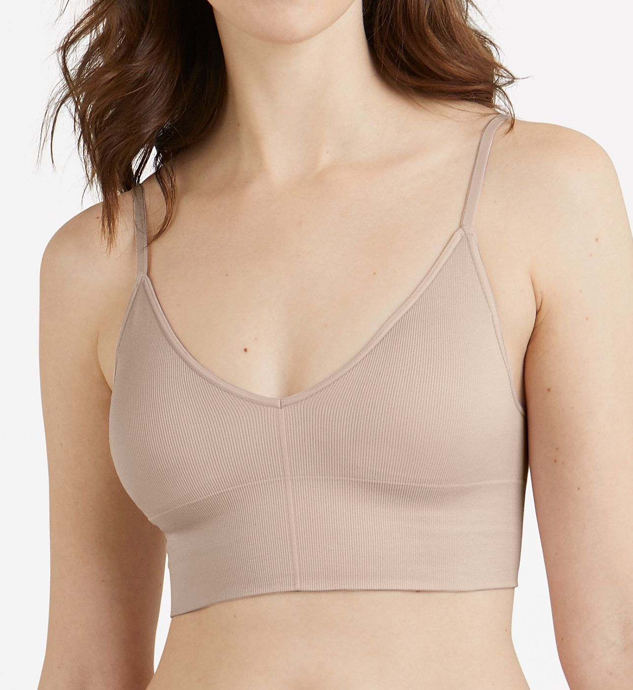 Maidenform Women's Pure Comfort Feel Good Seamless Side Brami in Sand Shell | Size: XL | HerRoom.com