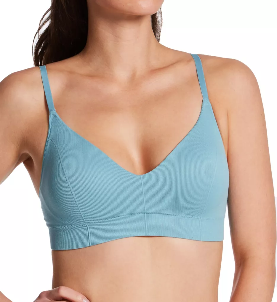 Pure Comfort Feel Good Seamless Bralette Cornflower Teal M