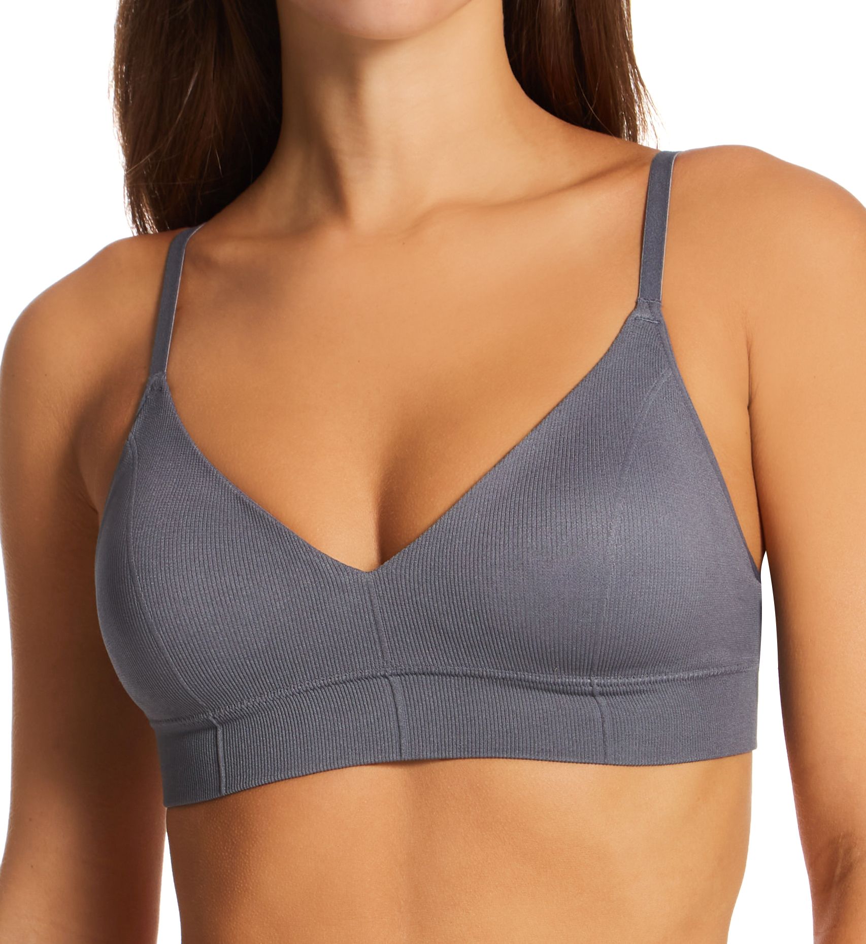 Maidenform Women's Pure Comfort Feel Good Seamless Bralette in Silver Lining | Size: 2X | HerRoom.com