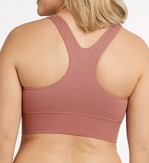 Pure Comfort Feel Good Seamless Crop Tank Bra Enchantment Pink S