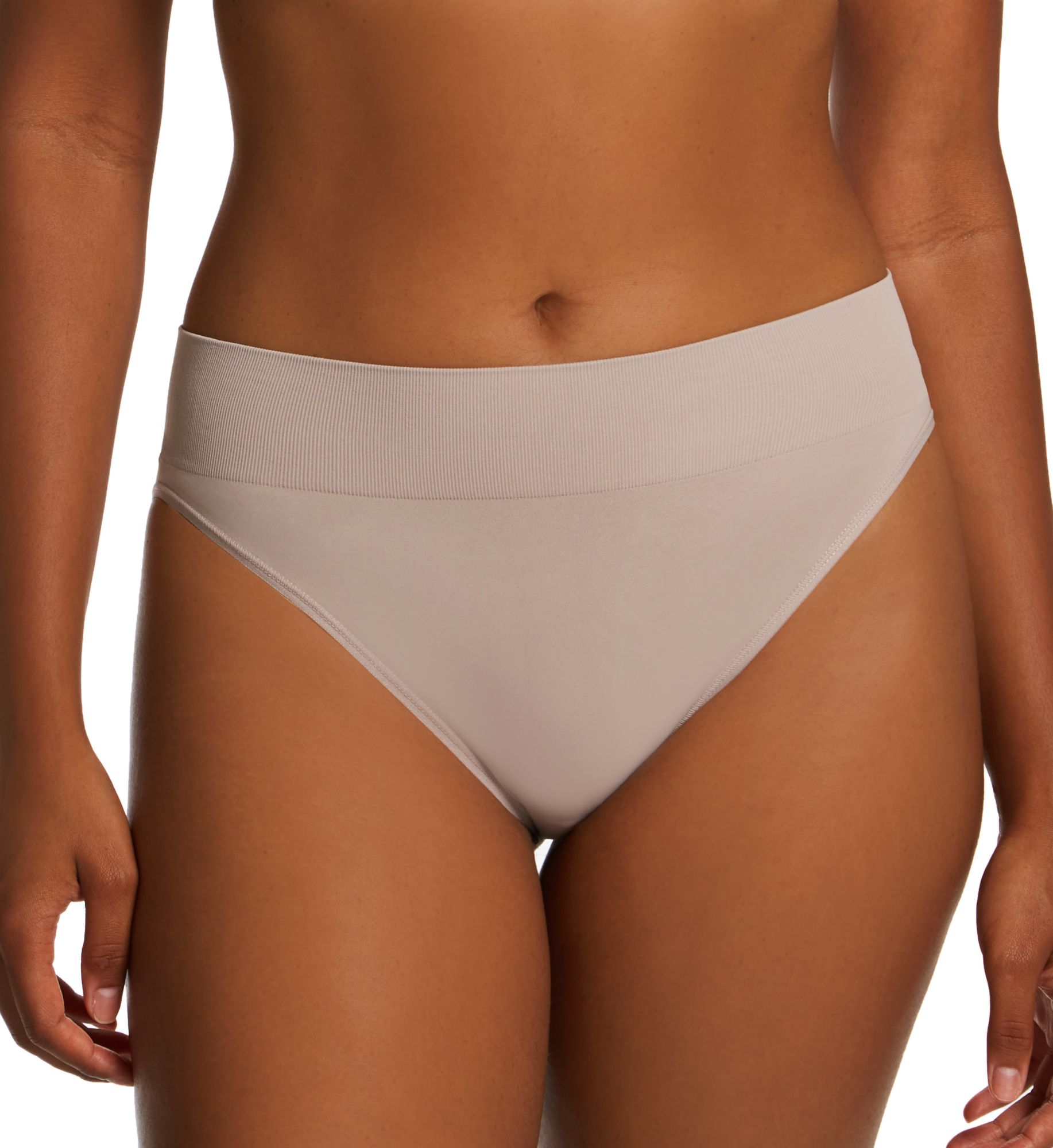 Maidenform Women's Seamless Comfort Waist High Leg Bikini Panty in Evening Blush | Size: Large | HerRoom.com